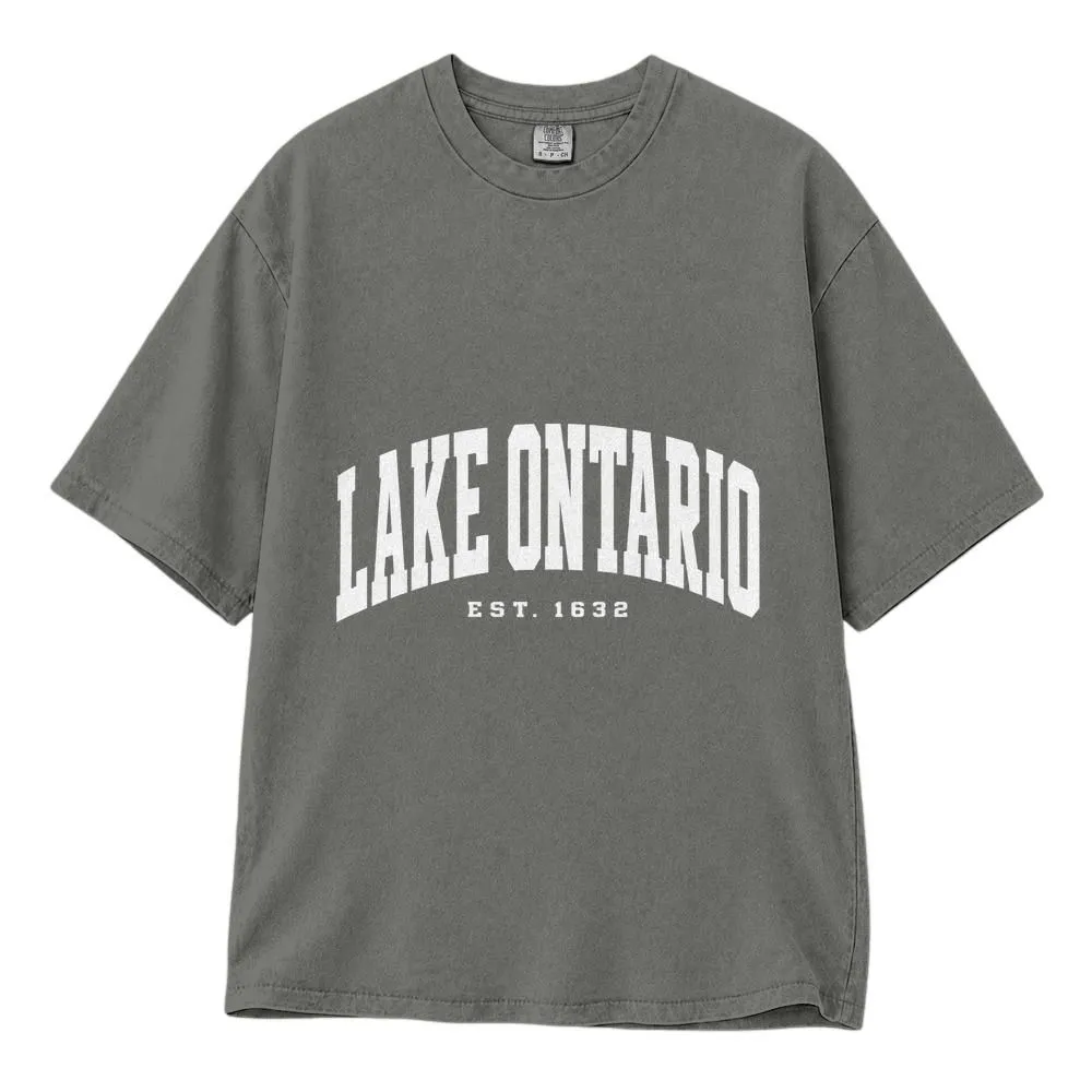 Lake Ontario Shirt, Vintage Great Lakes Canada Apparel, tshirt printing Toronto, Tee, Hoodie, Sweatshirt - 1