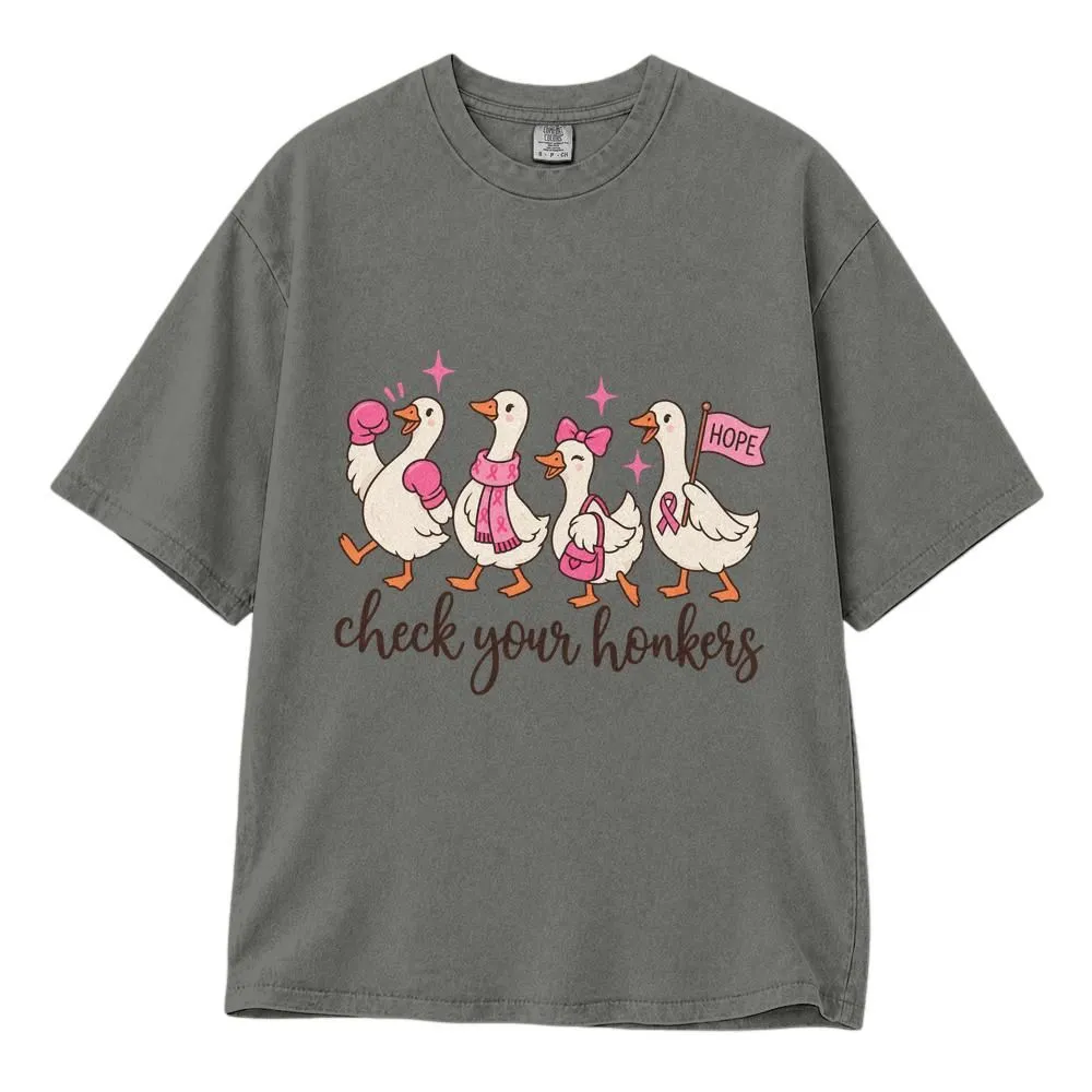 Funny Goose Breast Cancer Awareness Shirt, Support and Warrior Gift, Tee Hoodie Sweatshirt - 1