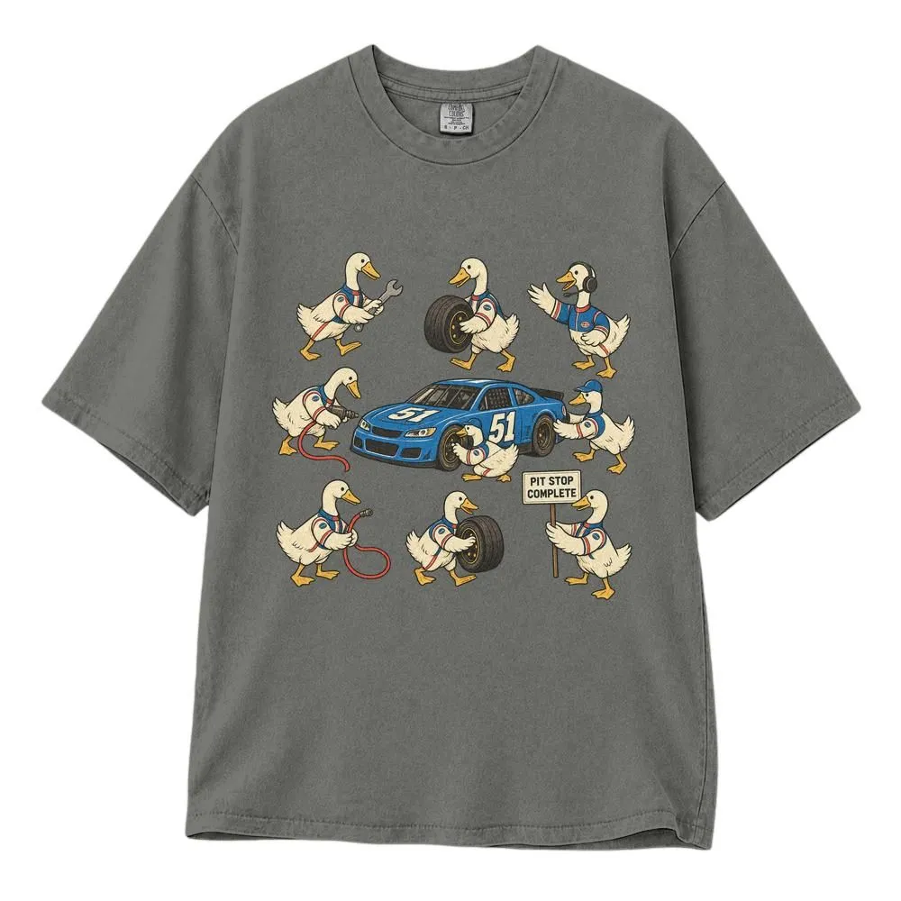 Racing Goose SVG NASCAR Shirt, Funny Pit Crew Design for Car Lovers and Mechanics, Tee Hoodie Sweatshirt - 1