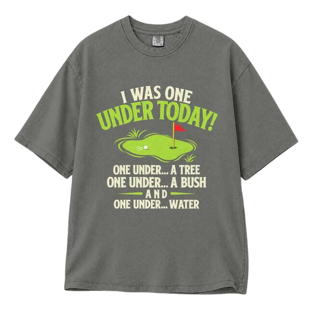 Funny Golf Pun Shirt, I Was One Under Today Golfer Gift for Men and Women, Humorous Golf Tee, Hoodie, Sweatshirt - 1