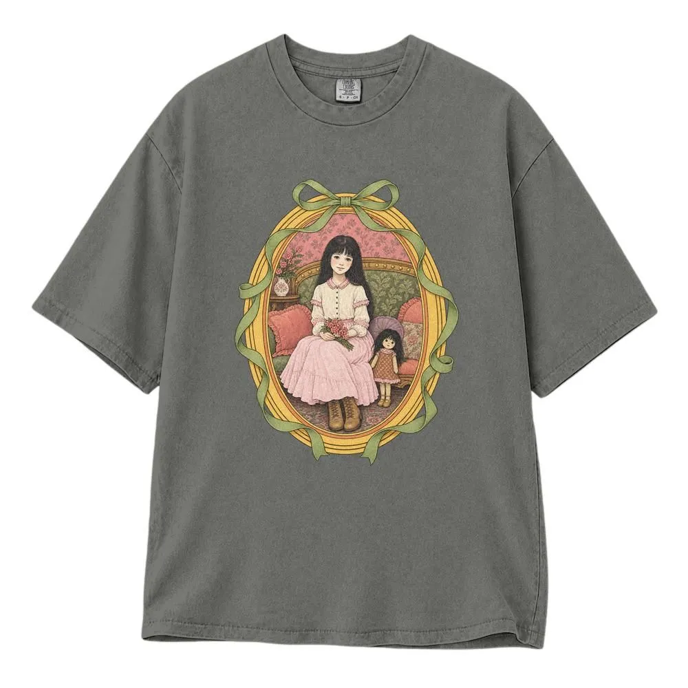 Green Ribbon Folk Horror Vintage Shirt, Spooky Season Storybook Graphic, Tee, Hoodie, Sweatshirt - 1