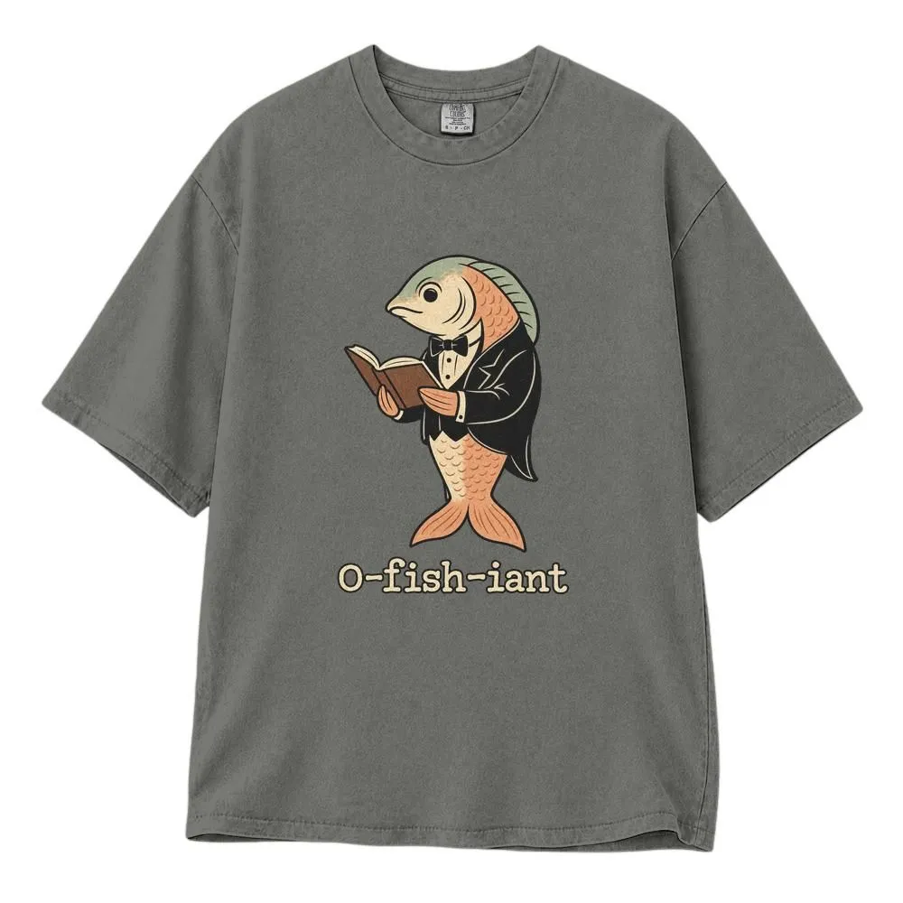 O-fish-iant Officiant Wedding Gift Shirt, Funny Fisherman Minister Apparel, Tee Hoodie Sweatshirt - 1