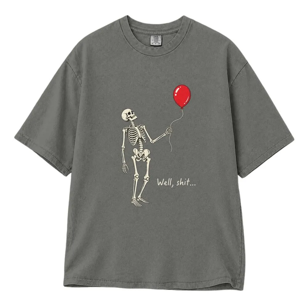Lost Balloon Skeleton Shirt, Funny Dark Humor Halloween Design, Tee, Hoodie, Sweatshirt - 1