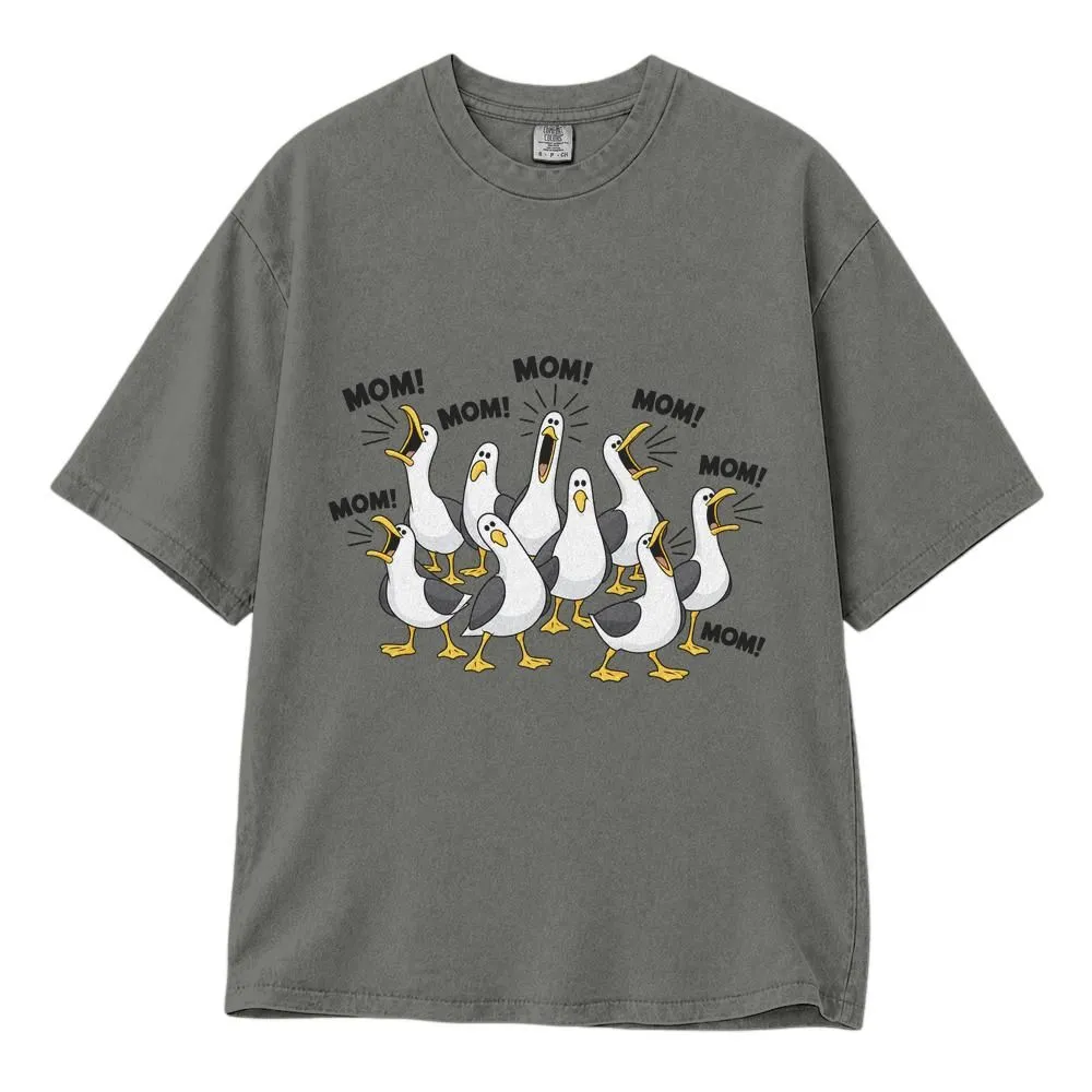 Mom Seagull Shirt, Funny Mothers Day Gifts for Moms, Animated Cartoon Bird Design, Tee Hoodie Sweatshirt - 1