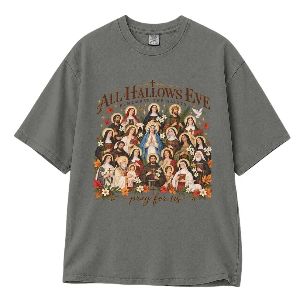 All Hallows Eve Halloween Shirt, Catholic Saints and All Saints Day Religious Fall Tee, Hoodie, Sweatshirt - 1