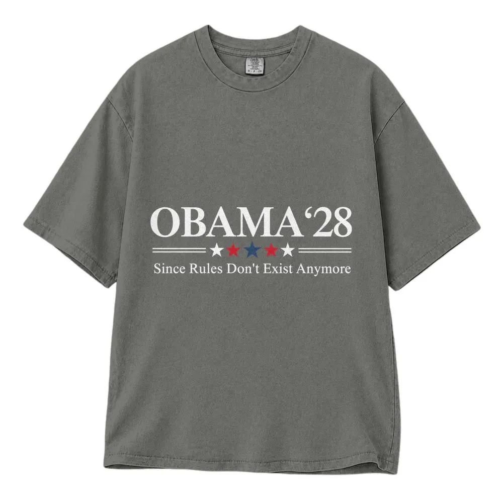 Obama 2028 Shirt, Since Rules Don't Exist Anymore Political Humor for Democrats, Tee, Hoodie, Sweatshirt - 1