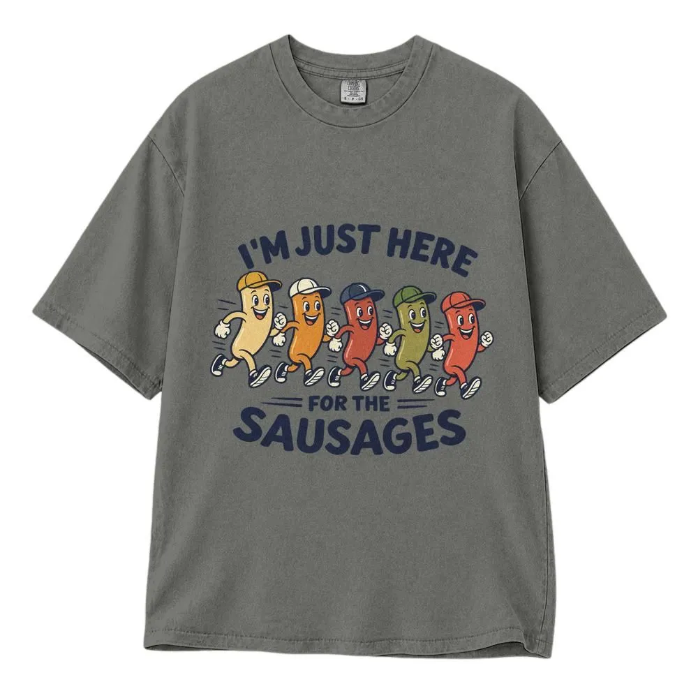 Sausage Race Brewers Shirt, I'm Just Here for the Sausages Baseball Fan Tee, Hoodie, Sweatshirt - 1