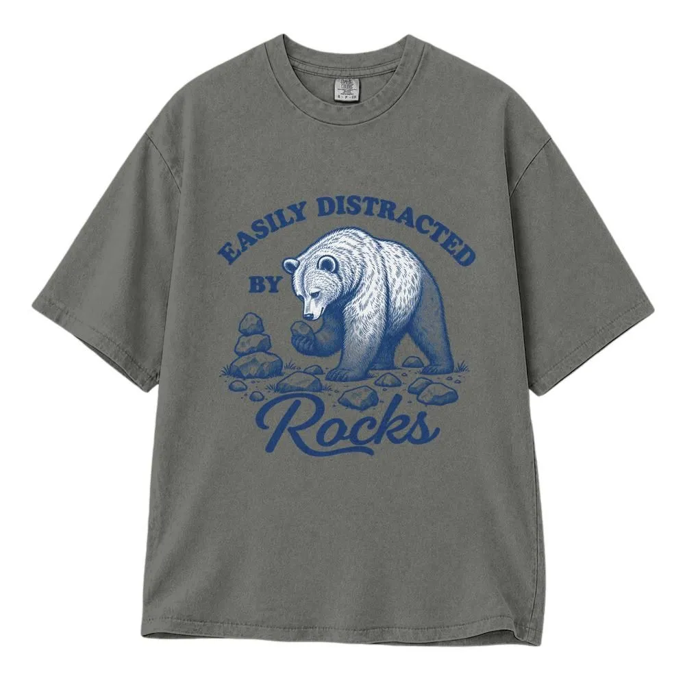 Easily Distracted by Rocks Shirt, Geology Gift for Rock Collectors and Nature Lovers, Tee, Hoodie, Sweatshirt - 1