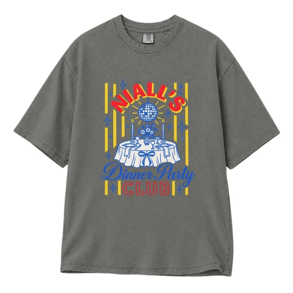 Niall Horan Dinner Party Club Shirt, Retro Striped Music Fan Design, Tee, Hoodie, Sweatshirt - 1