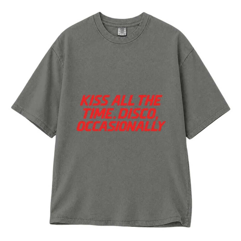 Kiss All the Time Disco Occasionally Shirt, Y2K Indie Pop Fan Tee, Hoodie, Sweatshirt - 1