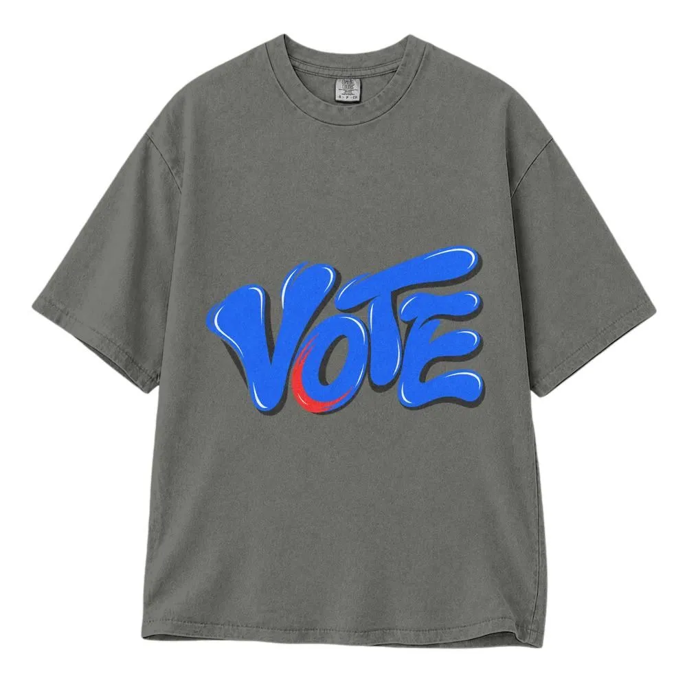 Vote Graphic Shirt, Anti-Trump Leftist Statement Midriff Shirt, Retro Election Style Tee, Hoodie, Sweatshirt - 1