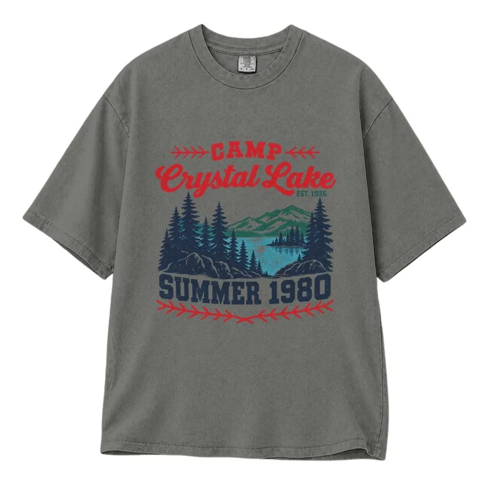 Camp Crystal Lake Camp Shirt, Retro Horror Fan Gift, Tee, Hoodie, Sweatshirt - 1
