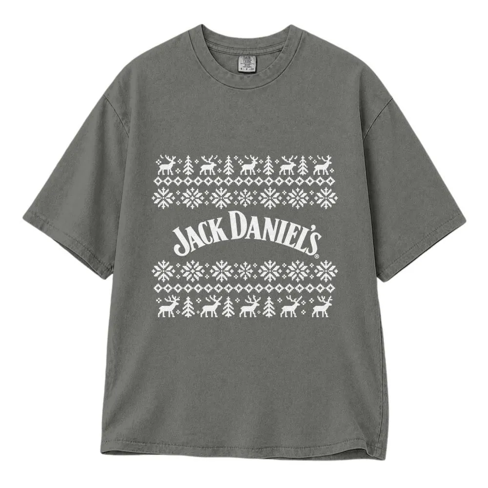 Jack Daniel's Christmas Shirt, Festive Holiday Whiskey Gift, Ugly Sweater Style Tee, Hoodie, Sweatshirt - 1