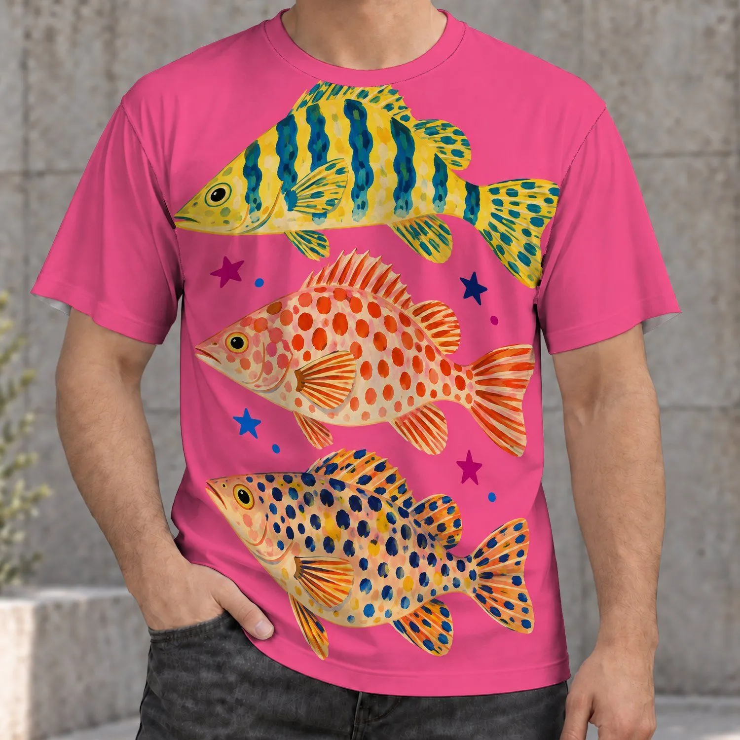 Colorful Tropical Fish for Beach Days and Everyday Summer Adventures All-over Print Unisex T-shirt - 1