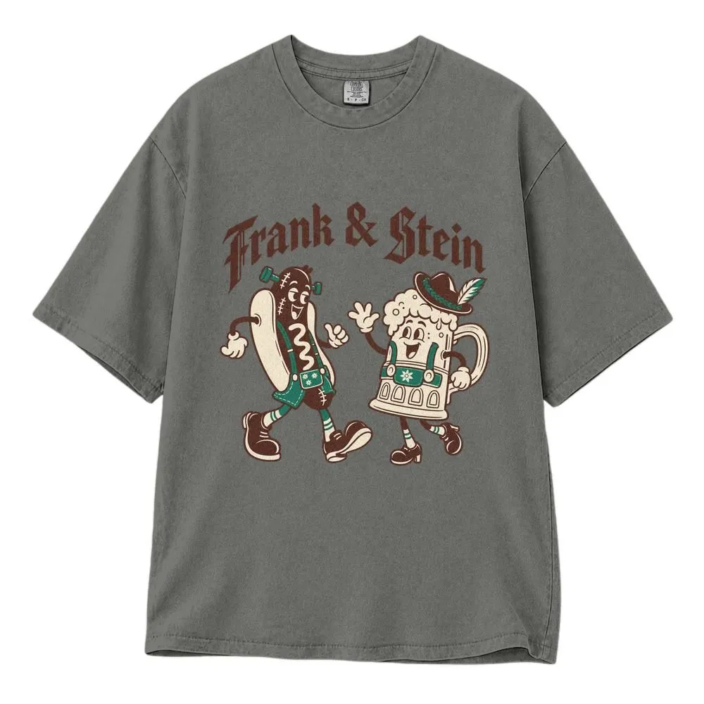 Frank and Stein Oktoberfest Shirt, Frankenstein Craft Beer Design for Halloween Parties, Vintage Tee, Hoodie, Sweatshirt - 1