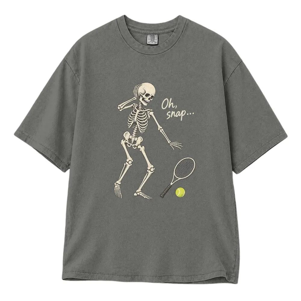 Funny Skeleton Tennis Shirt, Vintage Spooky Halloween Gift for Tennis Players and Sports Lovers, Tee, Hoodie, Sweatshirt - 1