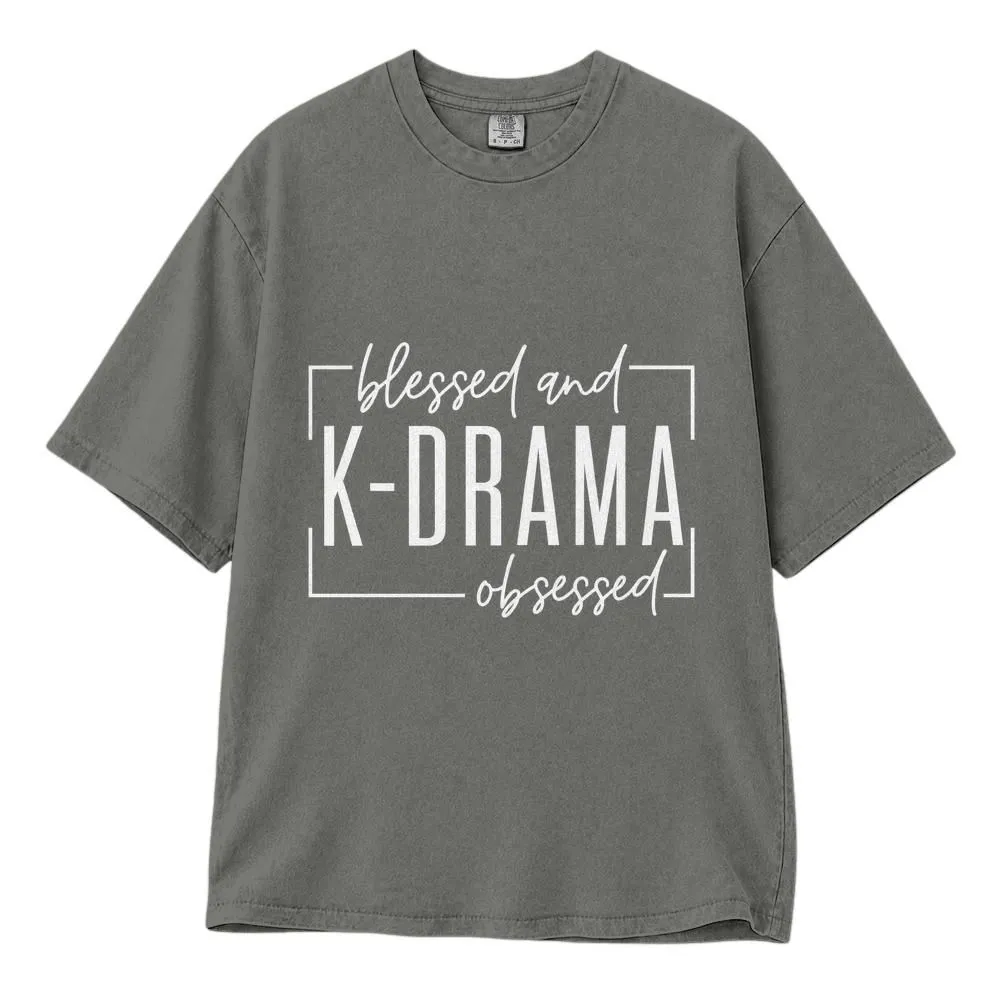 K Drama Lover Shirt, Blessed and Obsessed Korean TV Fan Tee, Hoodie, Sweatshirt - 1