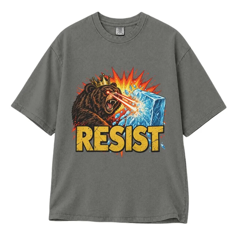 Resist Anti-Fascist Protest Shirt, Fantasy Cat Graphic, Activist Style, Tee, Hoodie, Sweatshirt - 1