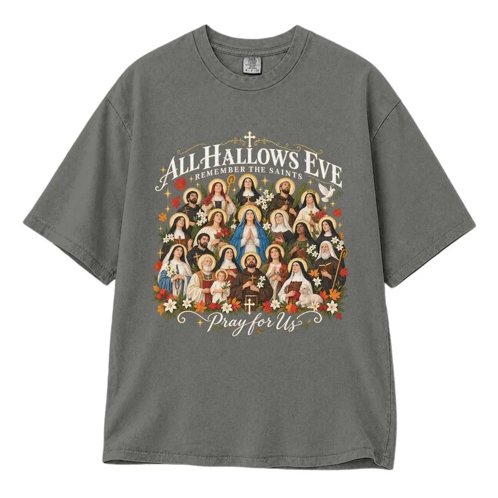 All Hallows Eve All Saints Shirt, Catholic Saints Halloween and Fall Design, Tee, Hoodie, Sweatshirt - 1