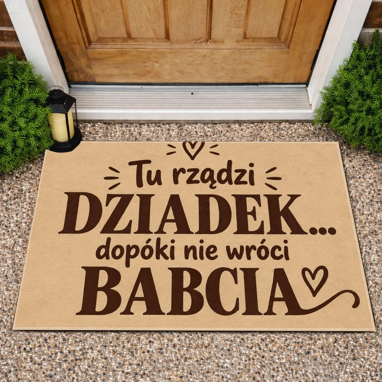 Polish Grandfather And Grandma Family Humor For A Warm, Welcoming Home Doormat - 1