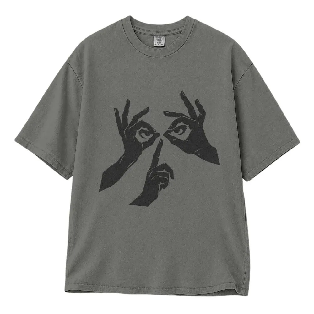 Surreal Gesture of Silence Art Shirt, Minimalist Hands Design for Art Lovers, Tee, Hoodie, Sweatshirt - 1