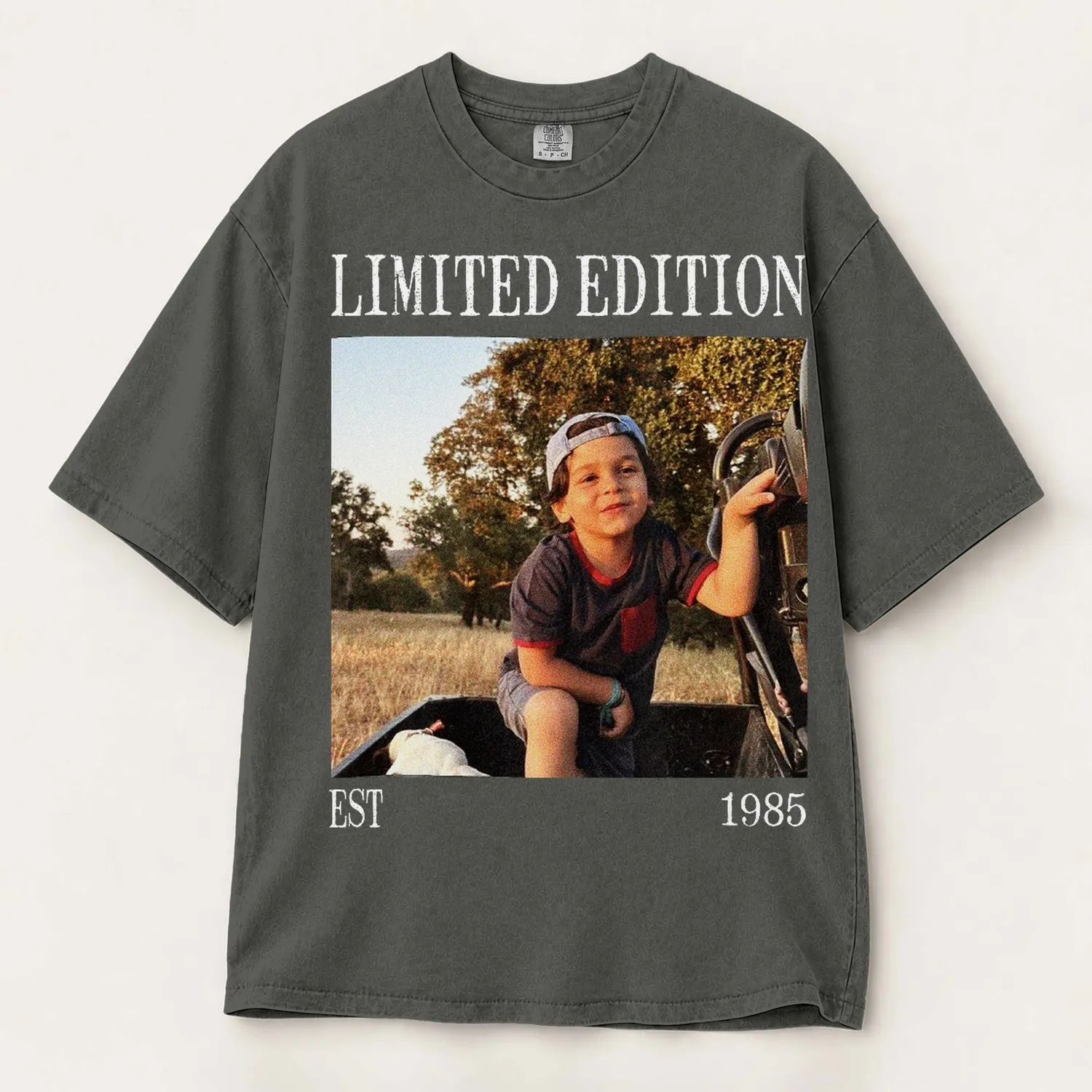 Personalized Bootleg Tee – Custom Photo & Year, Limited Edition Est Vintage Birthday Gift - 1