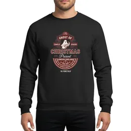 Christmas Literature Fans Victorian Dark Red White Ghost of Christmas Present 1843 London Seal Art Sweatshirt