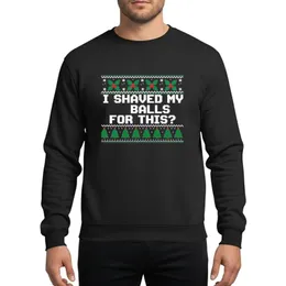 Adults' Pixelated Ugly Christmas Style Holly Berry Snowflake Tree Border Sweatshirt