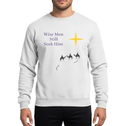 Christmas Story Admirers' Black Night Desert Wise Men Yellow Star Violet Text Sweatshirt