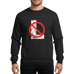 Holiday Pun Fans' Bold Grunge Distressed Black White Red "No L" Noel Graphic Sweatshirt