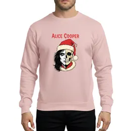 Horror Rock Fans Half-Skeletal Santa Iconic Makeup Red Green Black Holiday Illustration Sweatshirt