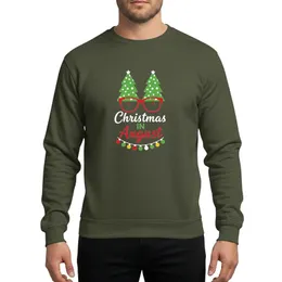 Whimsical Holiday Lovers' Retro Red Glasses Green Polka Dot Trees White Red Green August Text Festive Light Bulbs Sweatshirt