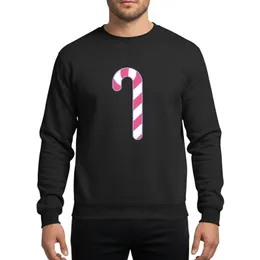 Pink Christmas Aesthetic Fans' Sleek Stylized Candy Cane Vibrant Bubblegum Pink White Diagonal Stripe Periwinkle Outline Sweatshirt