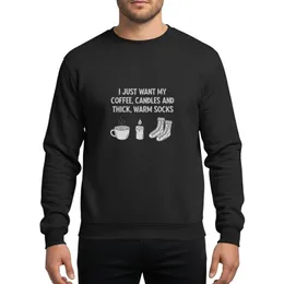 Cozy Comfort Lovers' Minimalist Light Grey Coffee Mug Lit Candle Knit Socks Design Sweatshirt