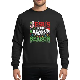 Faith-Inspired Celebrants' Vibrant Red Green White Christmas Typographic Candy Cane J Holly Lights Scroll Design Sweatshirt