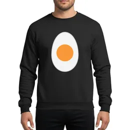 Food Lovers' Minimalist Sliced Hard-Boiled Egg White Bright Yellow Yolk Design Sweatshirt