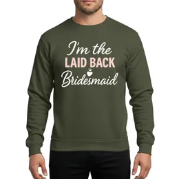 Bridesmaid Group Graceful Script White Soft Pink Bold Typographic Crown Heart Sweatshirt