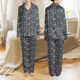 Women's Whimsical Charcoal White 'Sleep' Typography Sleepy Eye Star Vertical Stripe Satin Pajamas Set