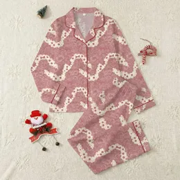 Women's Dusty Rose Faux Fur Texture, Off-White Clouds & Wavy Stripes, Muted Pink Bows, Gentle Hearts Satin Pajamas Set