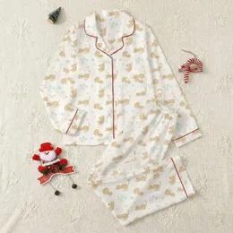 Whimsical Sleepy Cats with Pastel Blue Pink Flowers Creamy White Satin Pajamas Set