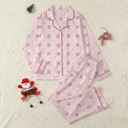 Women's Pastel Pink Lattice: Delicate Fuchsia Rosebuds, Bows & Hearts Loungewear Satin Pajamas Set