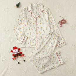 Delicate Wildflower Bloom: Scattered Hand-Drawn Floral & Leaf Design – Muted Sage & Pink Style Satin Pajamas Set