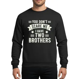 Brother Humor Fans Distressed Pure White Western Typographic Banner Starburst Design Sweatshirt