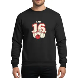 Playful 16th Birthday Bowling Party I Am 16 How I Roll Milestone Graphic Sweatshirt