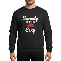 70th Birthday Celebrants' Elegant White Script Red Hearts Typographic Design Sweatshirt