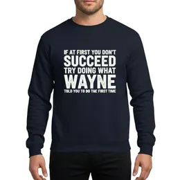 Wayne Name Gift Seekers' Bold White Distressed Typographic Humorous Quote Sweatshirt