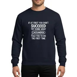 Cassandra Humorous Personalized Hand-Drawn Quote Stacked Text Gift Sweatshirt