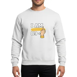 I AM 89 Plus One Cool 90th Birthday Celebration Bold Hand Graphic Sweatshirt