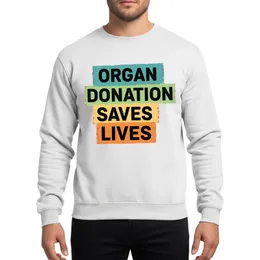 Living Donor Organ Donation Awareness Grunge Block Art Saves Lives Hero Statement Sweatshirt