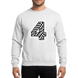 Birthday Boy Fourth Race Car Party Distressed Checkered Flag Numeral Four Sweatshirt